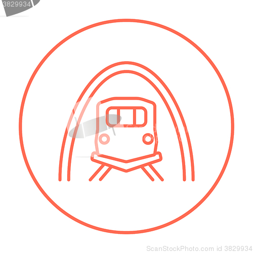 Image of Railway tunnel line icon.