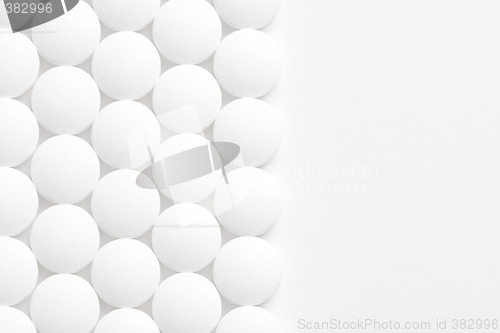 Image of pills background on white