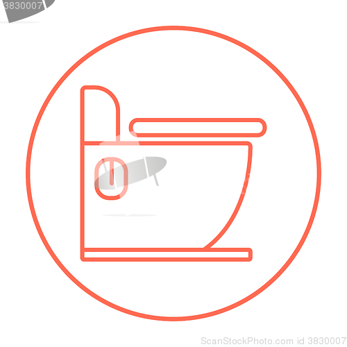 Image of Toilet line icon.