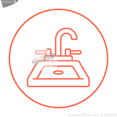 Image of Sink line icon.