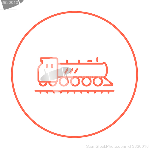 Image of Train line icon.