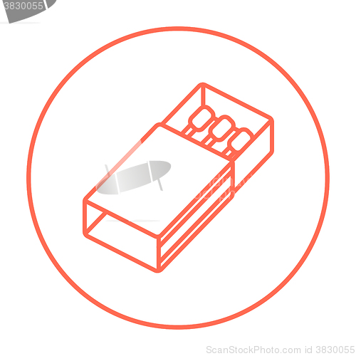 Image of Matchbox line icon.