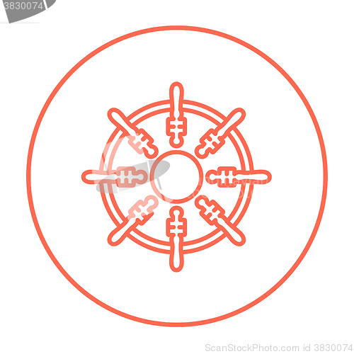 Image of Helm line icon.