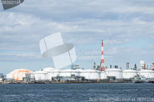 Image of Oil tank in industrial factory