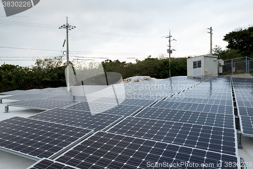 Image of Solar panel on roof top