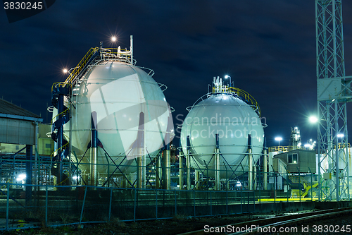 Image of Gas storage tanks