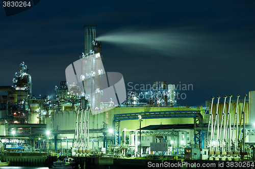 Image of Industrial Factory at night