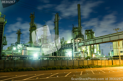 Image of Industry factory at night