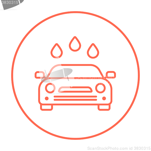 Image of Car wash line icon.