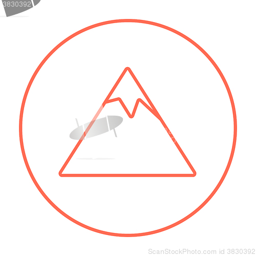 Image of Mountain line icon.