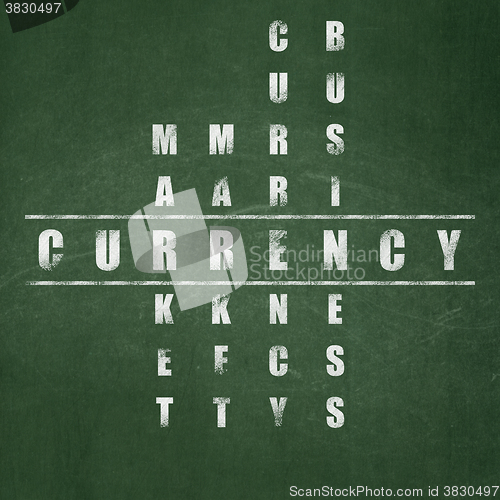 Image of Banking concept: Currency in Crossword Puzzle