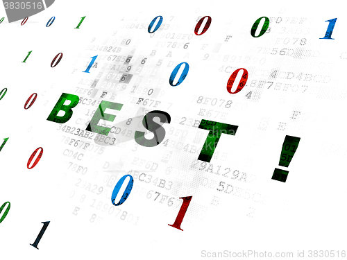 Image of Business concept: Best! on Digital background