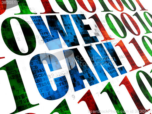 Image of Business concept: We Can! on Digital background