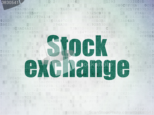 Image of Business concept: Stock Exchange on Digital Paper background