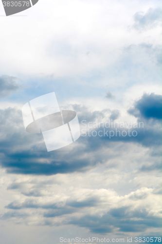 Image of Fantastic soft white clouds against blue sky