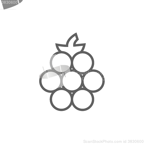 Image of Raspberry line icon.