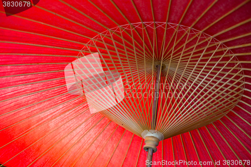 Image of Japanese red umbrella