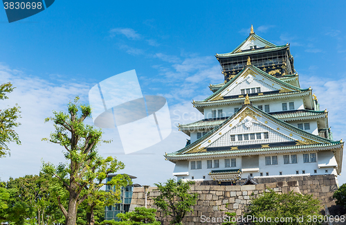 Image of Osaka castle in Japan