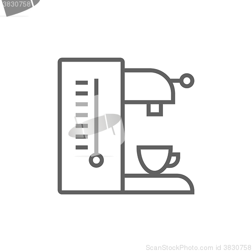 Image of Coffee maker line icon.