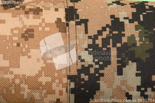 Image of Close-up of a piece of camouflage cloth