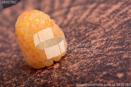 Image of Fresh sweet raspberries close up