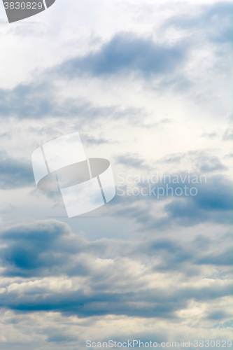 Image of Fantastic soft white clouds against blue sky