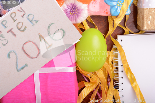 Image of Easter decoration with eggs