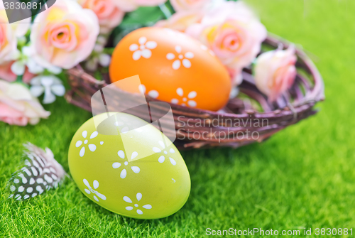 Image of easter eggs