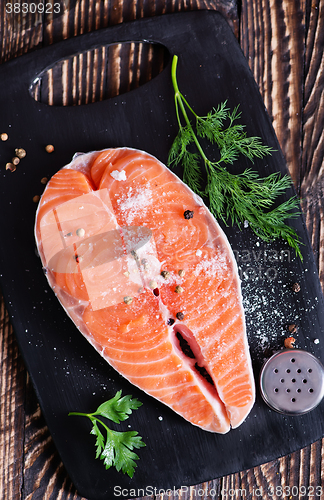 Image of raw salmon