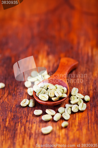 Image of green coffee beans