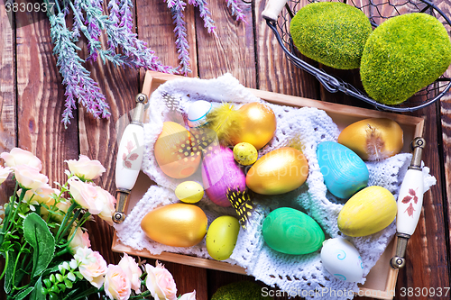Image of easter eggs