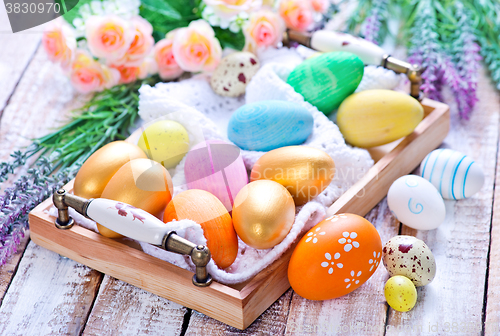 Image of easter eggs