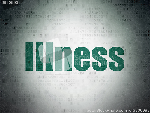 Image of Healthcare concept: Illness on Digital Paper background
