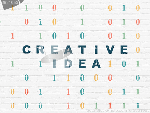Image of Finance concept: Creative Idea on wall background