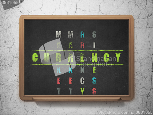 Image of Money concept: Currency in Crossword Puzzle