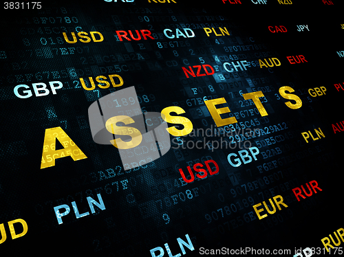 Image of Banking concept: Assets on Digital background