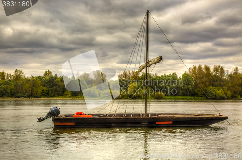 Image of Wooden Boat on Loire Valley