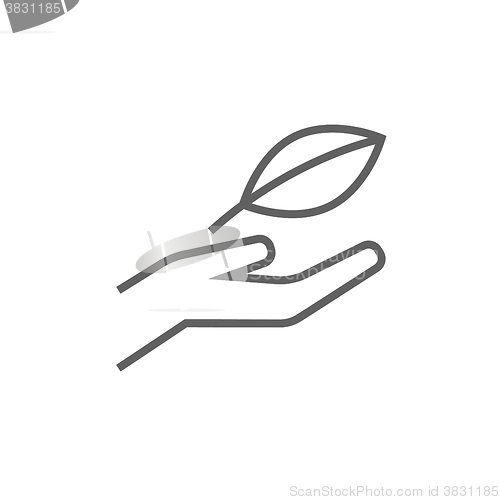Image of Environmental protection line icon.