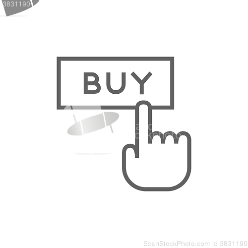 Image of Buy button line icon.
