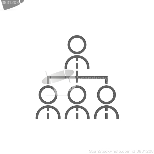 Image of Business team line icon.