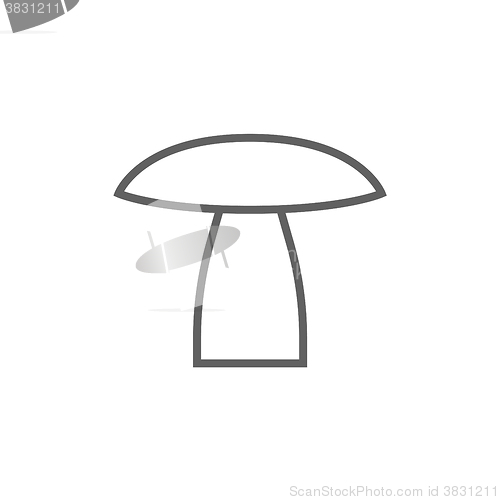 Image of Mushroom line icon.
