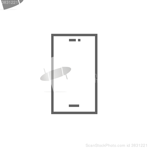 Image of Mobile phone line icon.