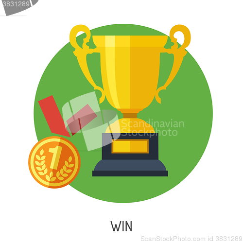 Image of Soccer Flat Icon Set