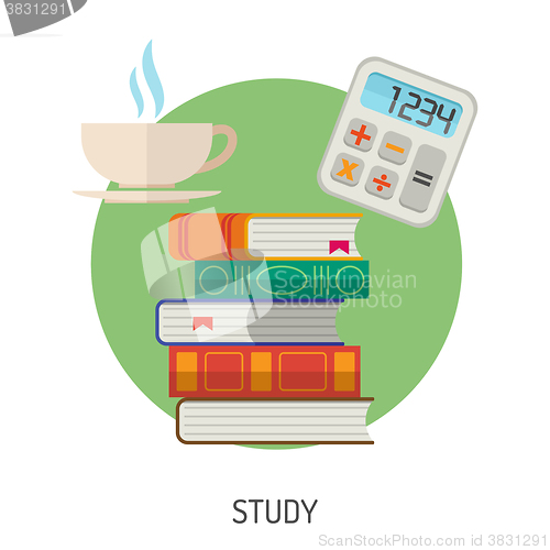 Image of Education Flat Icon Set
