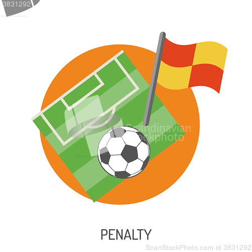 Image of Soccer Flat Icon Set