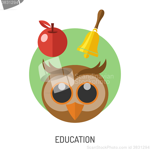 Image of Education Flat Icon Set