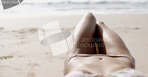 Image of Beautiful Female Body On The Beach