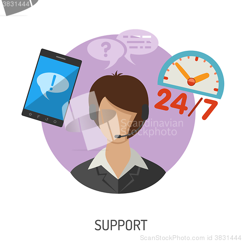 Image of Support Flat Icon