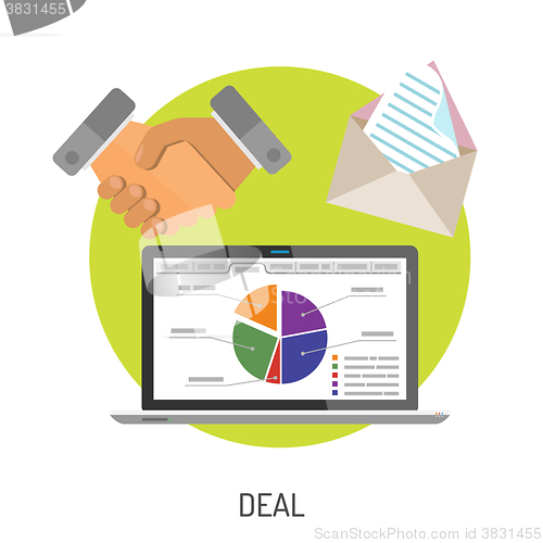 Image of Business and Deal Flat Icons