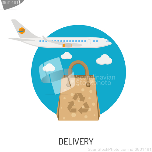 Image of Delivery Goods Flat Icons